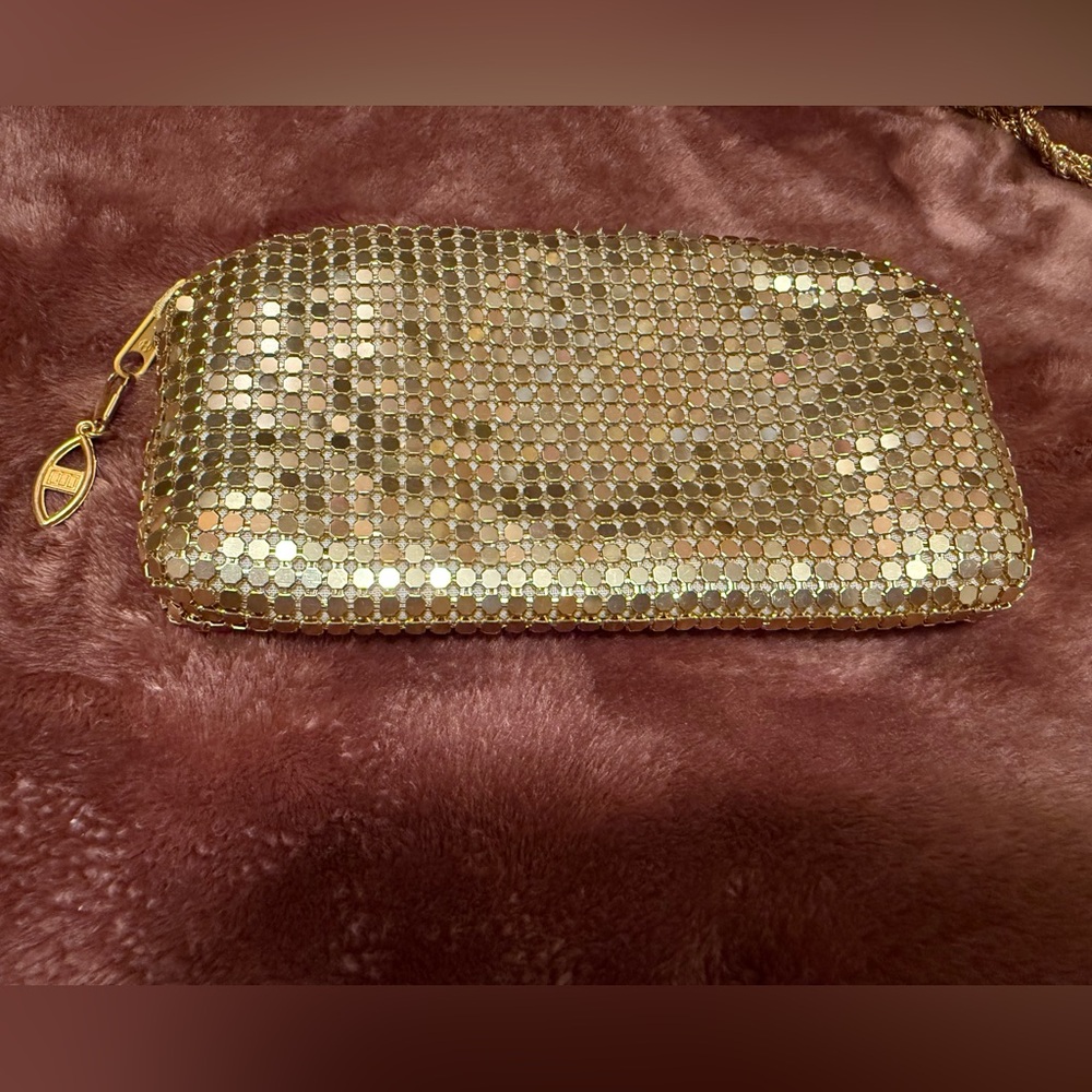 Comeco Metal Mesh bag in gold